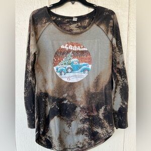 Merry Christmas Truck Shirt M